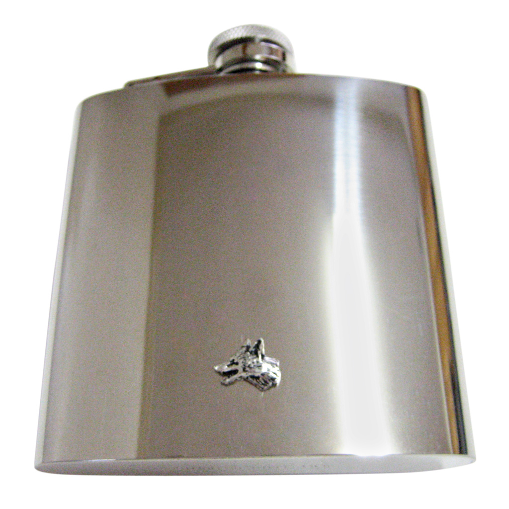 Tiny Fox Head Large Flask